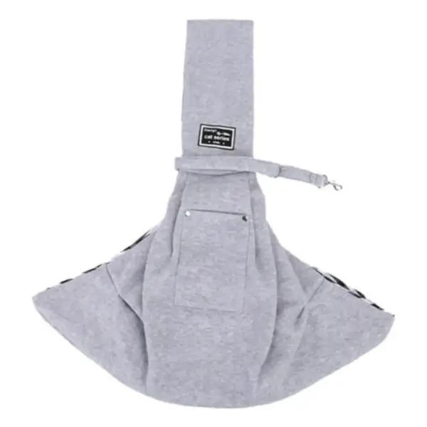 Grey Pet Carrier Shoulder Bag – Perfect Dog Holder Sling for Small Dogs - Image 3