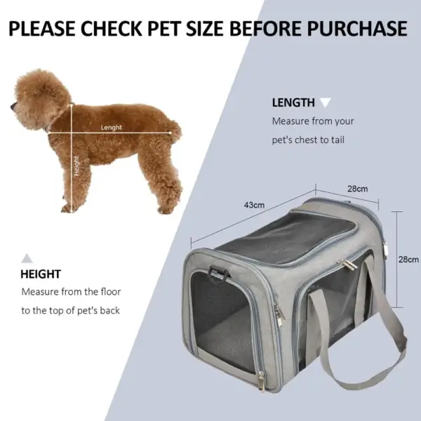 Small Dog Backpack – Airline Approved Dog Carrier Handbag - Image 3