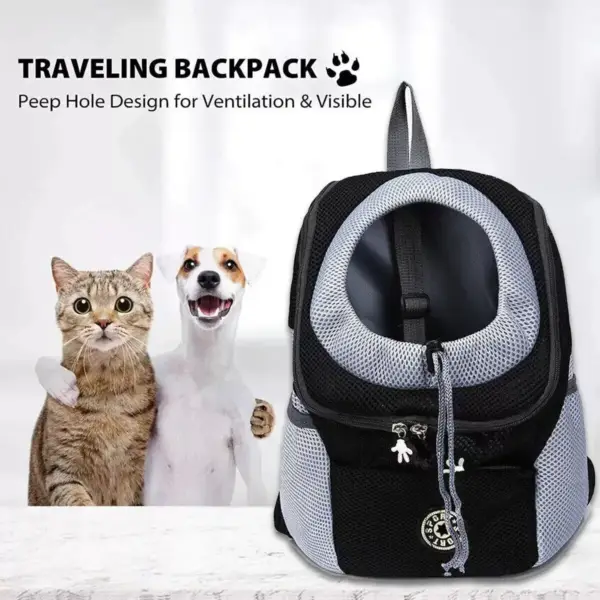 Amazing Large & Small Dog Backpack Carrier - Lightweight Mesh Pet Carrier for Travel & Daily Walks - Image 2