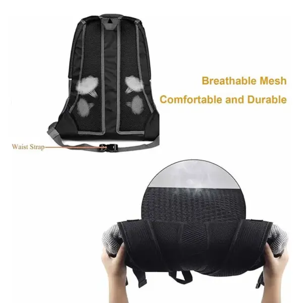 Amazing Large & Small Dog Backpack Carrier - Lightweight Mesh Pet Carrier for Travel & Daily Walks - Image 5