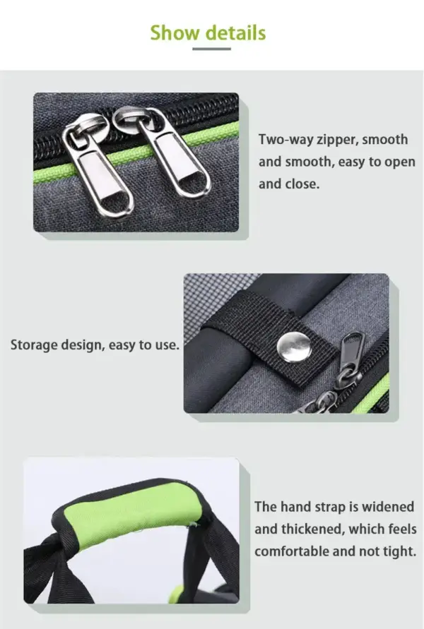 Large Capacity Dog Carrier – Airline Approved & Foldable - Image 6