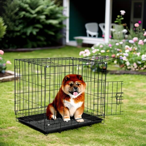 Small Dog Cage | Metal Pet Cage with Detachable Toilet - Image 5