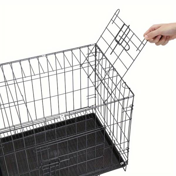 Small Dog Cage | Metal Pet Cage with Detachable Toilet - Image 3