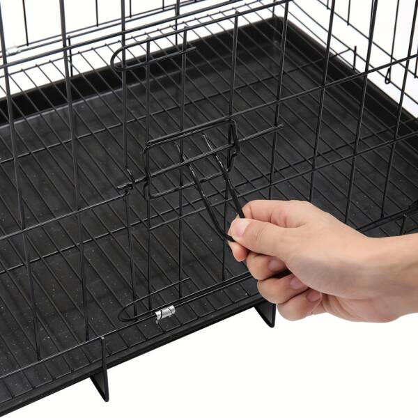 Small Dog Cage | Metal Pet Cage with Detachable Toilet - Image 2