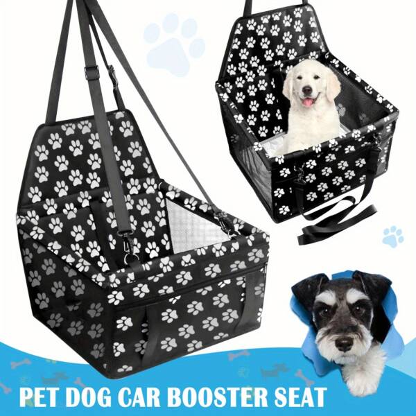 Dog Car Seat Carrier | Safe Folding Pet Basket Handbag - Image 3