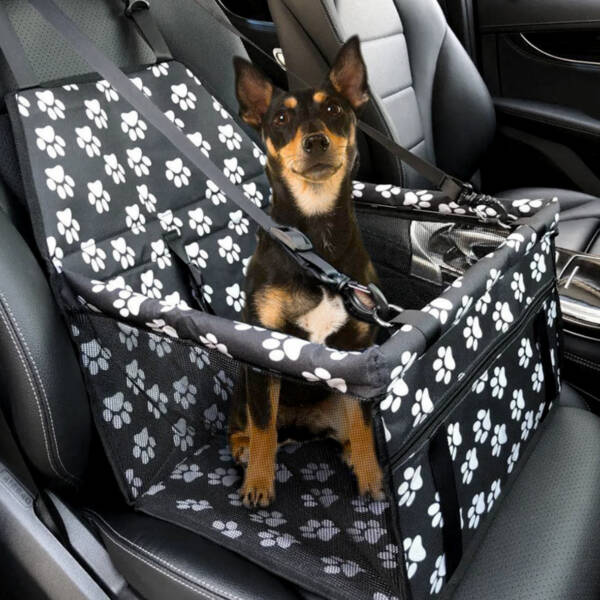 Dog Car Seat Carrier | Safe Folding Pet Basket Handbag - Image 8