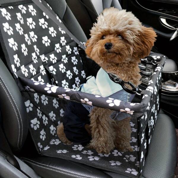 Dog Car Seat Carrier | Safe Folding Pet Basket Handbag - Image 9