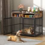 Small Dog Cage with Storage Drawer - Furniture Style