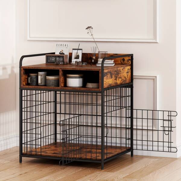 Small Dog Cage with Storage Drawer - Furniture Style - Image 8