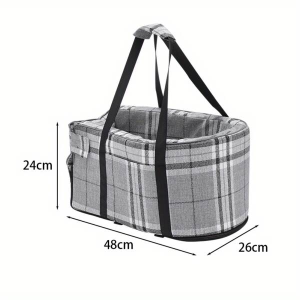 Dog Car Seat Carrier with Belt for Safe Puppy Travel - Image 6