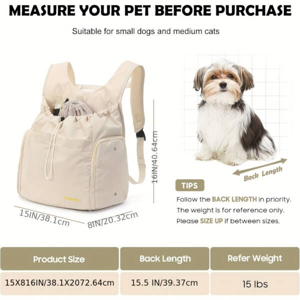 Soft Dog Front Carrier for Small Pets - Easy to Carry - Image 7