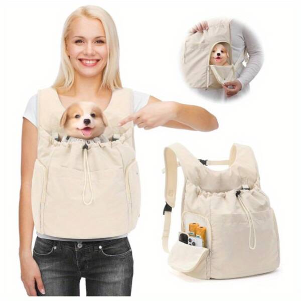 Soft Dog Front Carrier for Small Pets - Easy to Carry - Image 3