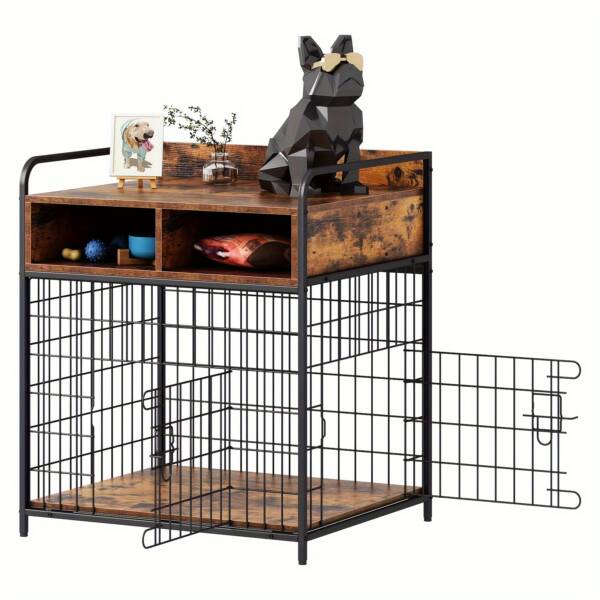 Small Dog Cage with Storage Drawer - Furniture Style - Image 10