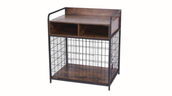 Dog Cage for Large Dogs - Wooden Pet Crate with Storage Drawers - Image 8