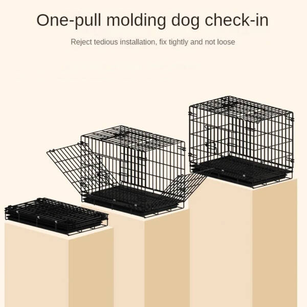 Dog Cage Small to Large | Foldable Metal Kennel with Tray - Image 15