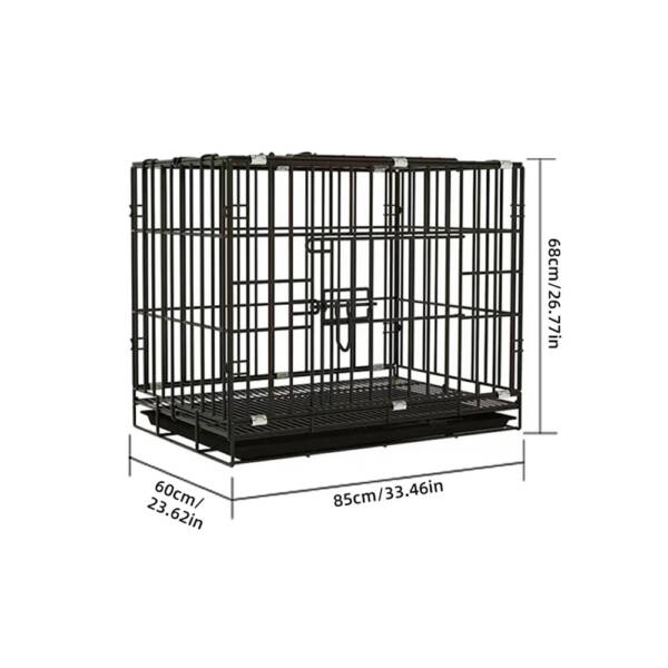 Dog Cage Small to Large | Foldable Metal Kennel with Tray - Image 16