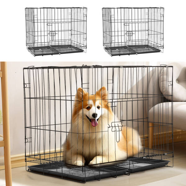 Dog Cage Small to Large | Metal Pet Crate with Pull-Out Tray - Image 7