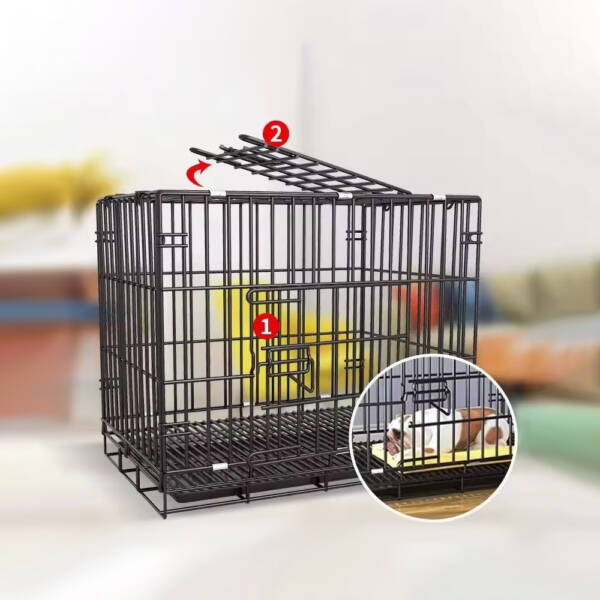 Dog Cage Small to Large | Foldable Metal Kennel with Tray - Image 7