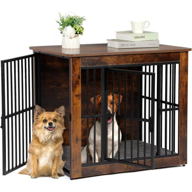 Small & Medium Dog Cage - Vintage Furniture Kennel