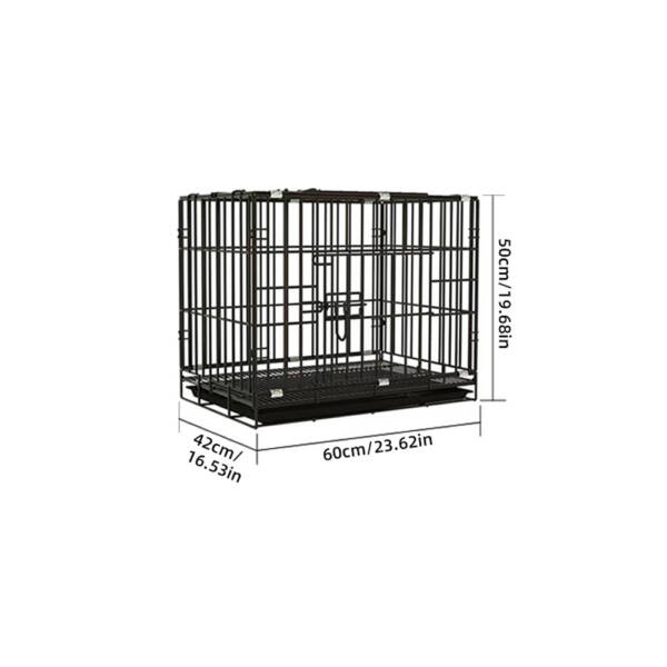 Dog Cage Small to Large | Foldable Metal Kennel with Tray - Image 10