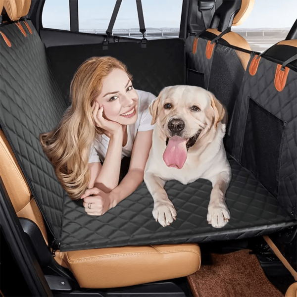 Large Dog Car Seat Cover with Hard Bottom Support - Image 3