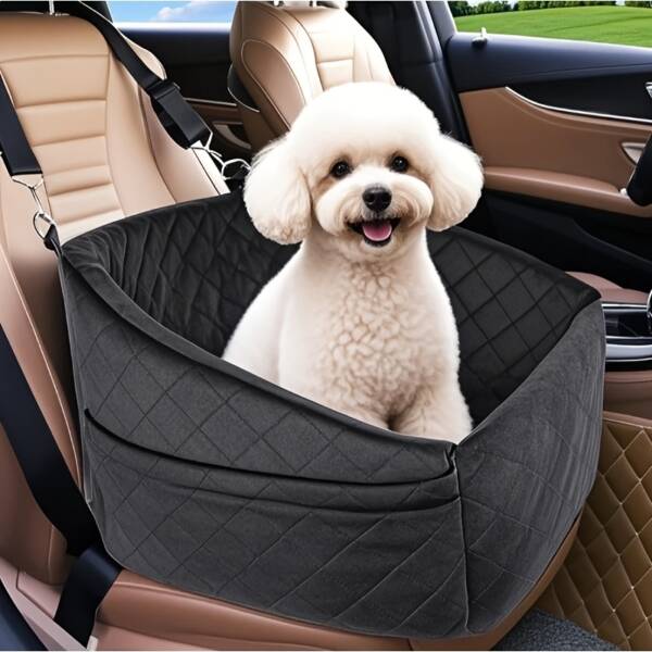Adjustable Dog Car Seat Carrier with Belt for Safe Journeys - Image 4
