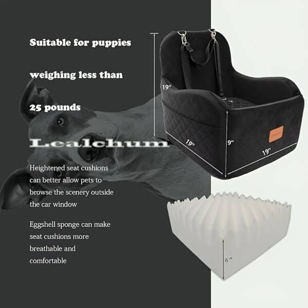 Washable Dog Car Seat Carrier with luxurious Memory Foam - Image 4