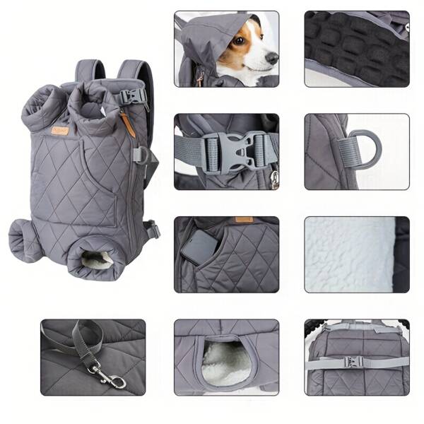 Dog Front Carrier Backpack for Small Dogs with Legs Out - Image 12