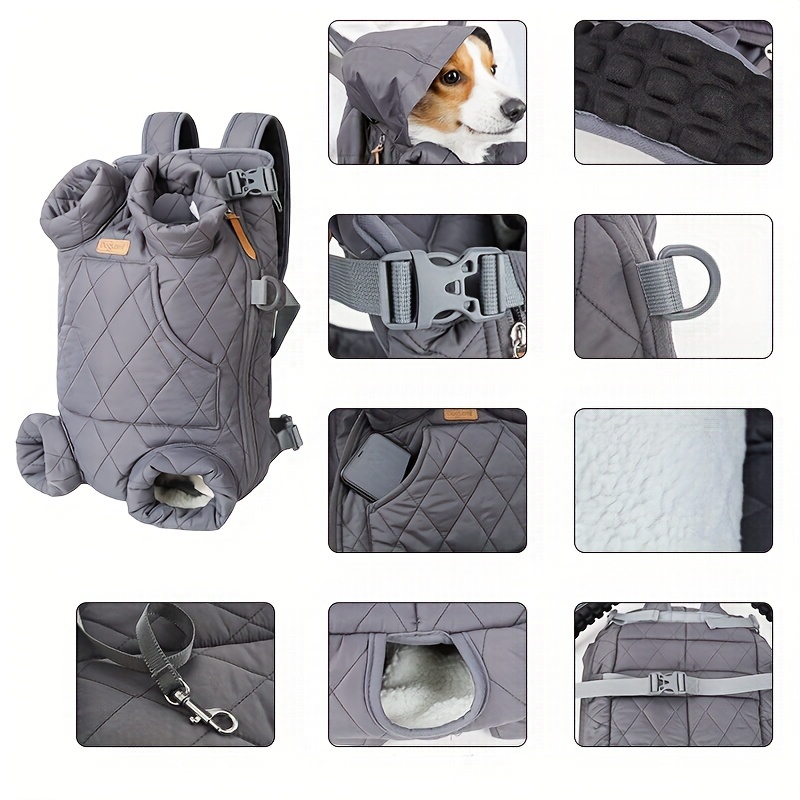 Dog Front Carrier Backpack for Small Dogs with Legs Out - Image 12
