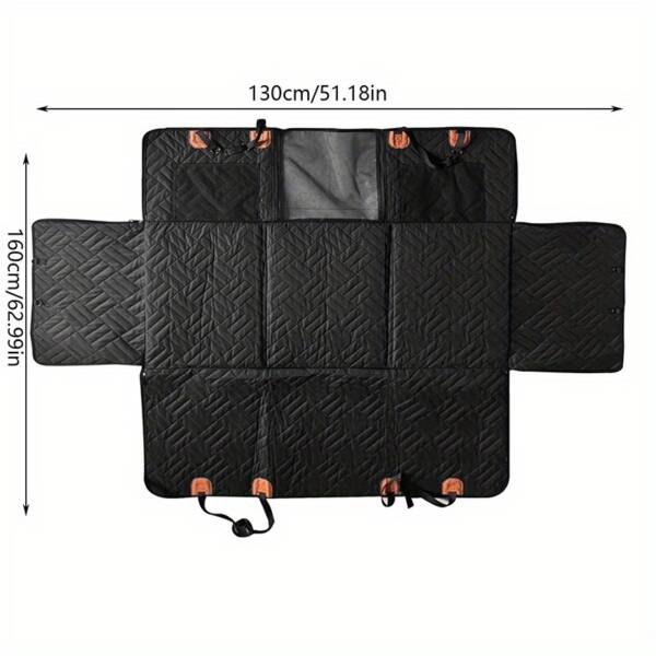 Large Dog Car Seat Cover with Hard Bottom Support - Image 9