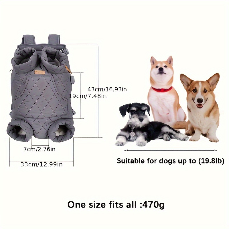 Dog Front Carrier Backpack for Small Dogs with Legs Out - Image 4