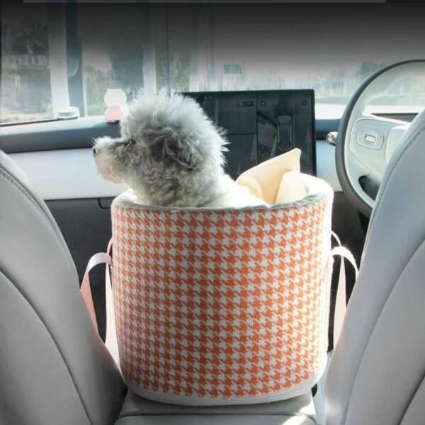 Dog Car Seat with Safety Harness & Non-Slip Base - Image 7