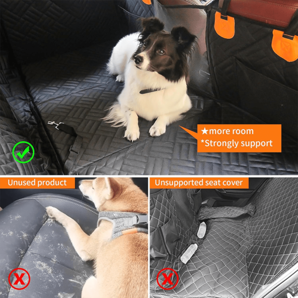 Large Dog Car Seat Cover with Hard Bottom Support - Image 11