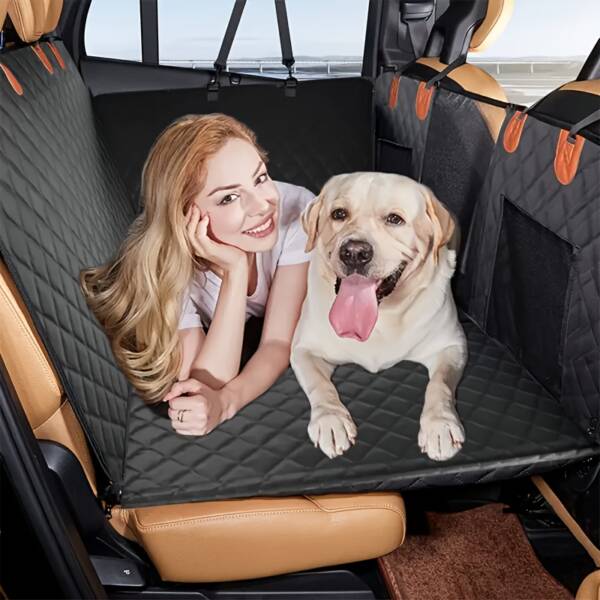 Large Dog Car Seat Cover with Hard Bottom Support - Image 5